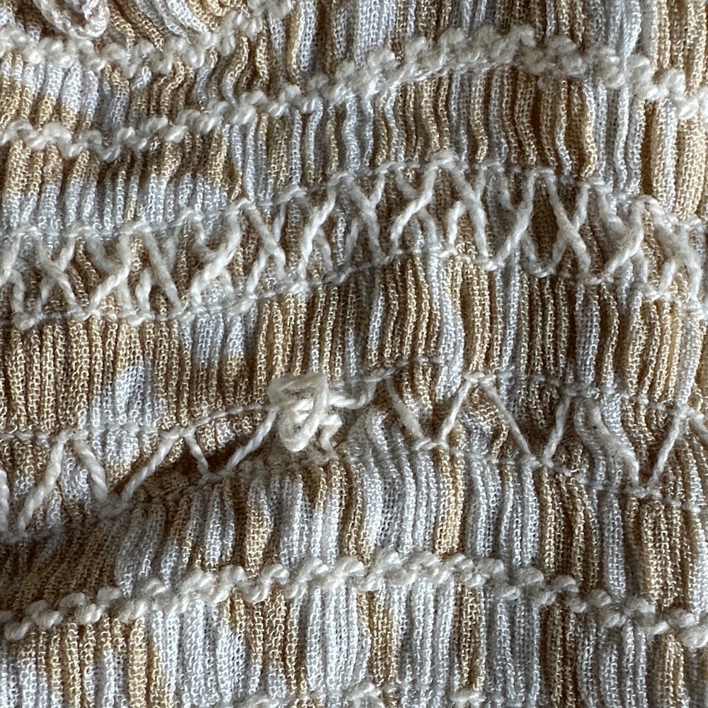 Women's Cream Ruffled Top - Picture 3 of 4